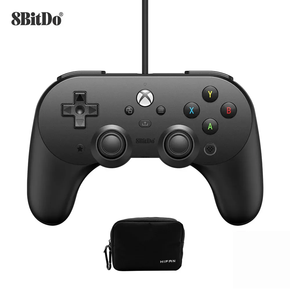 GamePads 8Bitdo Pro 2 Contrôleur filaire Joystick Gamepad pour Xbox Series X / Xbox Series S / Xbox One Windows Game Accessoires