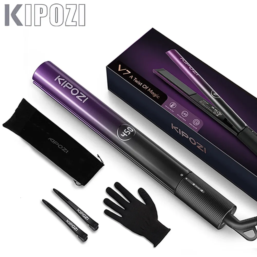 Kipozi Cabello endemisco V7/V5 Placa de hierro eléctrico Control constante Calentamiento Instant Instant Máquina profesional Automática Hogar 240401