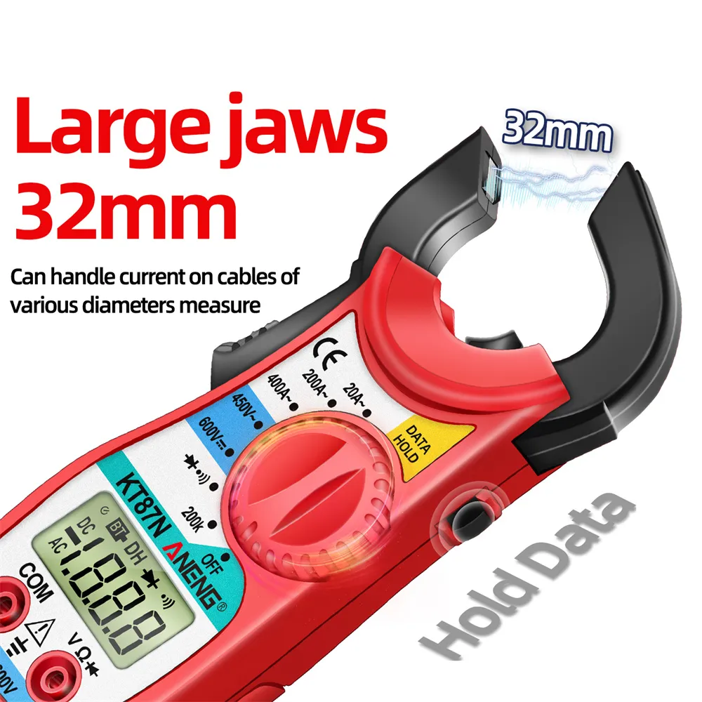 Multimeter Klyper Mini KT87N Mini Digital Clamp Meter AC/DC Voltage AC Current 600V True RMS ...