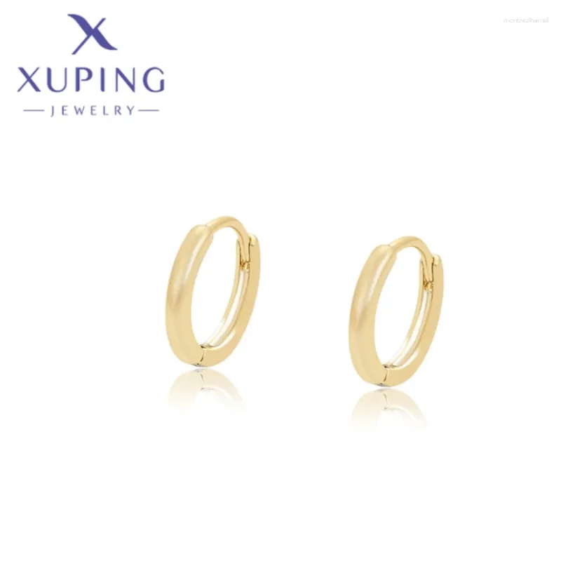 Hoop Ohrringe Xuping Schmuck modische exquisite helle goldene piering hängen für Frauen Mädchen Weihnachtsfeier Geschenke x000454295