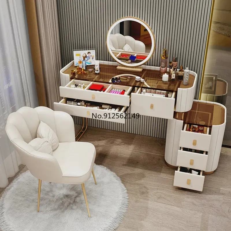 Modern LED Vanity Dressing Table Desk Dresser Table With Mirror For Household Bedroom Dressing And Makeup From Homepro7 975.06 DHgate.Com