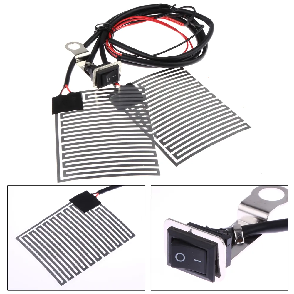 Universal 12V Electric Heated Grips Pads Motorcycle Handlebar Adhesive Heating Kit From Motorcycle Air Intakes - Price 21.28