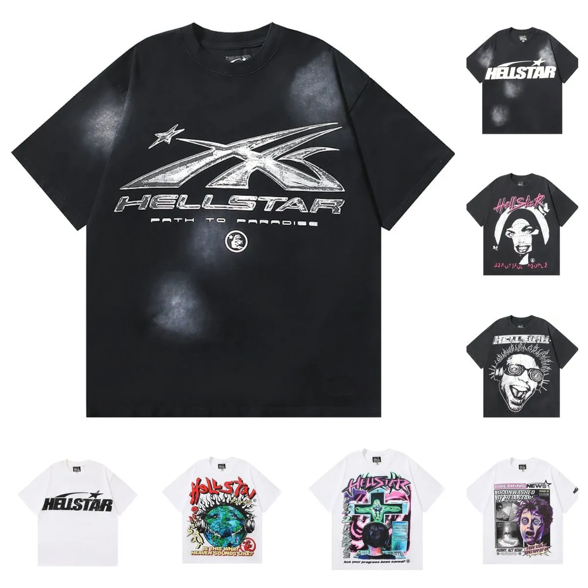 Hellstar t shirts designer t shirt heren shirts mode t -shirt katoenen korte mouw comfortabele hoogwaardige stijlvolle klassieke stijlvolle moderne hellstar man t -shirt