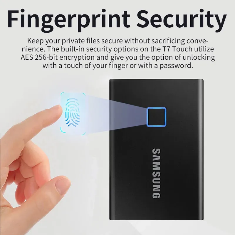 Samsung Ssd Fingerprint Samsung 500GB Portable SSD T7 Touch Fast