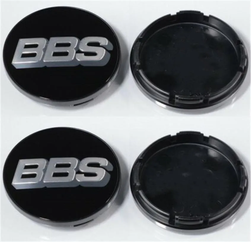 BBS Wheel Center Cap Blacksilver 56mm Set 4 Hub -Kappen 3D Logo3050584