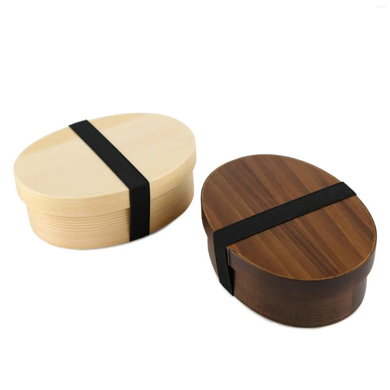 Dinnerware Wooden Lunch Box Set Japanese Bento Boxes Picnic Kit School Container Sushi Case Tableware Lunchbox