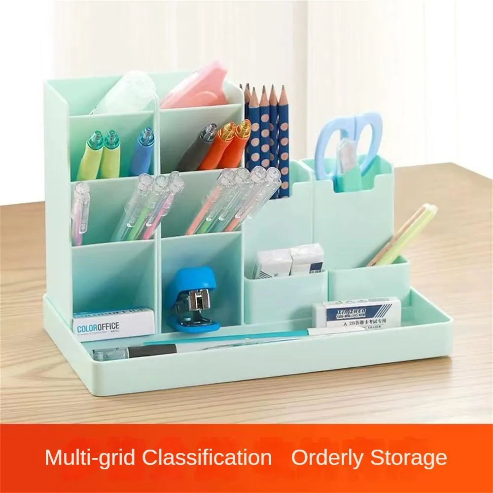 Rotating Wooden Pen Holder - 'I'll Remember It Later' Spinning Desk Organizer (White)