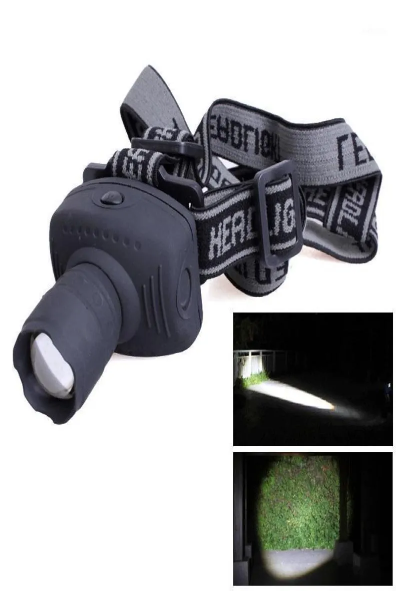 Head Torch Headlight Zoomable Lamp Frontale Lantern High Bright Justerable Strålkastare 3mode Light for Climbing Strålkastare1826339