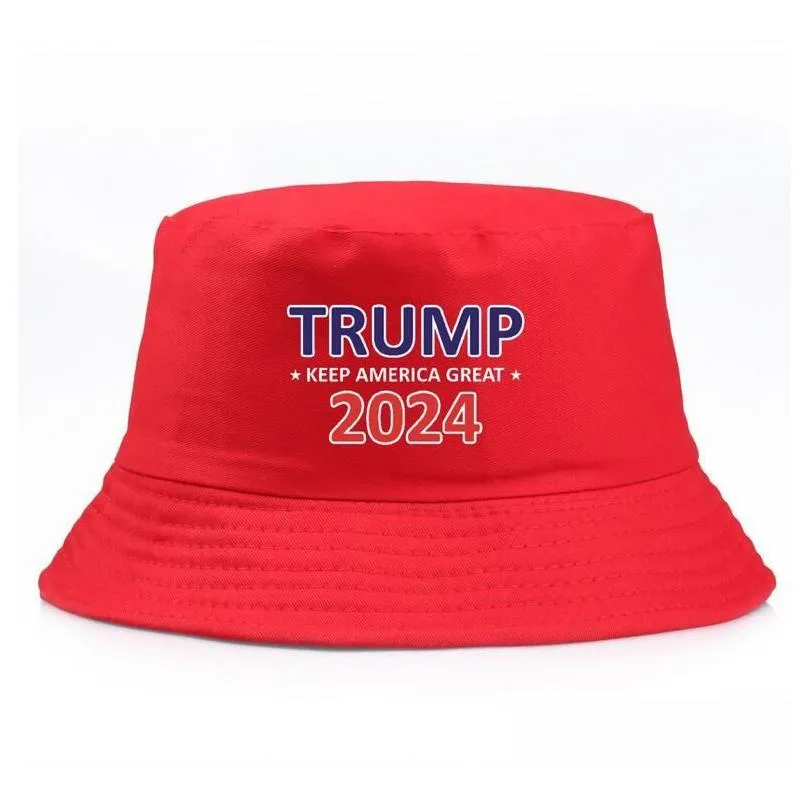 Ball Caps Simple Trump Embet Sun Cap USA Presidentiële verkiezing 2024 Vissershoed Spring Summer Fall Outdoor Hoeden 3 stijlen met diffe dhti6