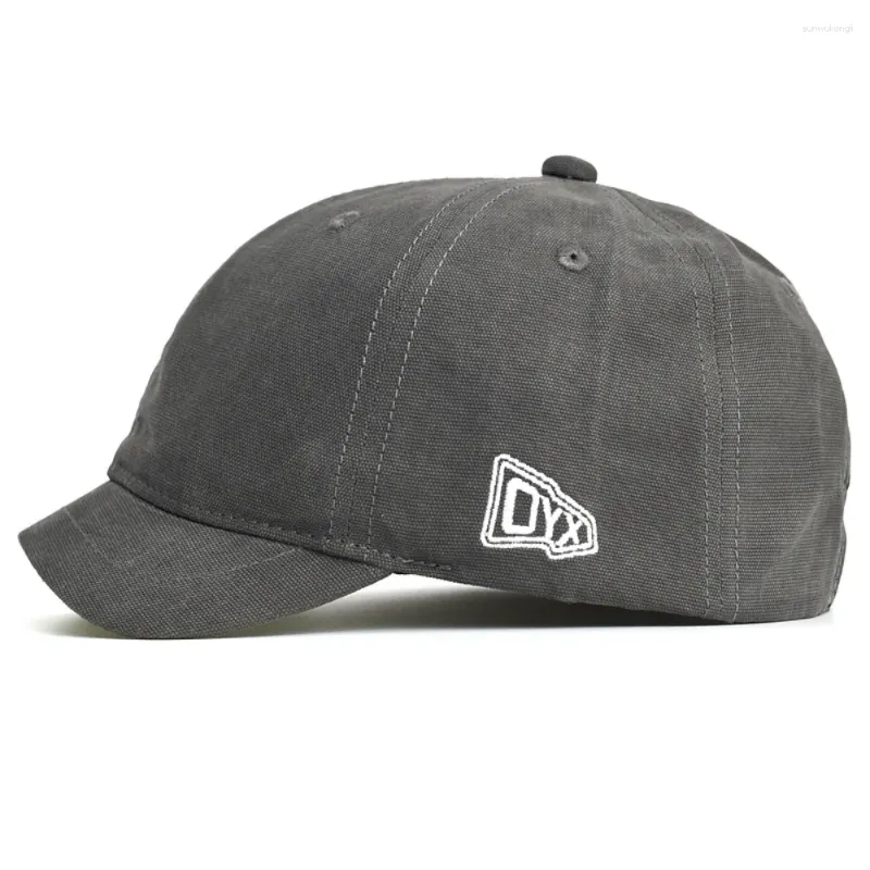 Ball Caps Cotton Baseball Cap Trendy Short Brim Trucker Style Dad Hat Low Profile