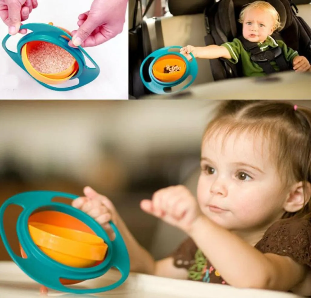 Resuli New Children Kid Baby Toy Universal 360 Rotate SpillProof Bowl Dishes e Wholes CB17481532