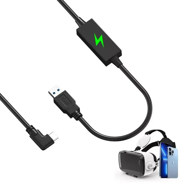 Kablar 5Gbps laddningskabel VR -tillbehör USB till skrivning av datakabellänk VR -headset Dataöverföring för Meta Questes Pro/Pico 4