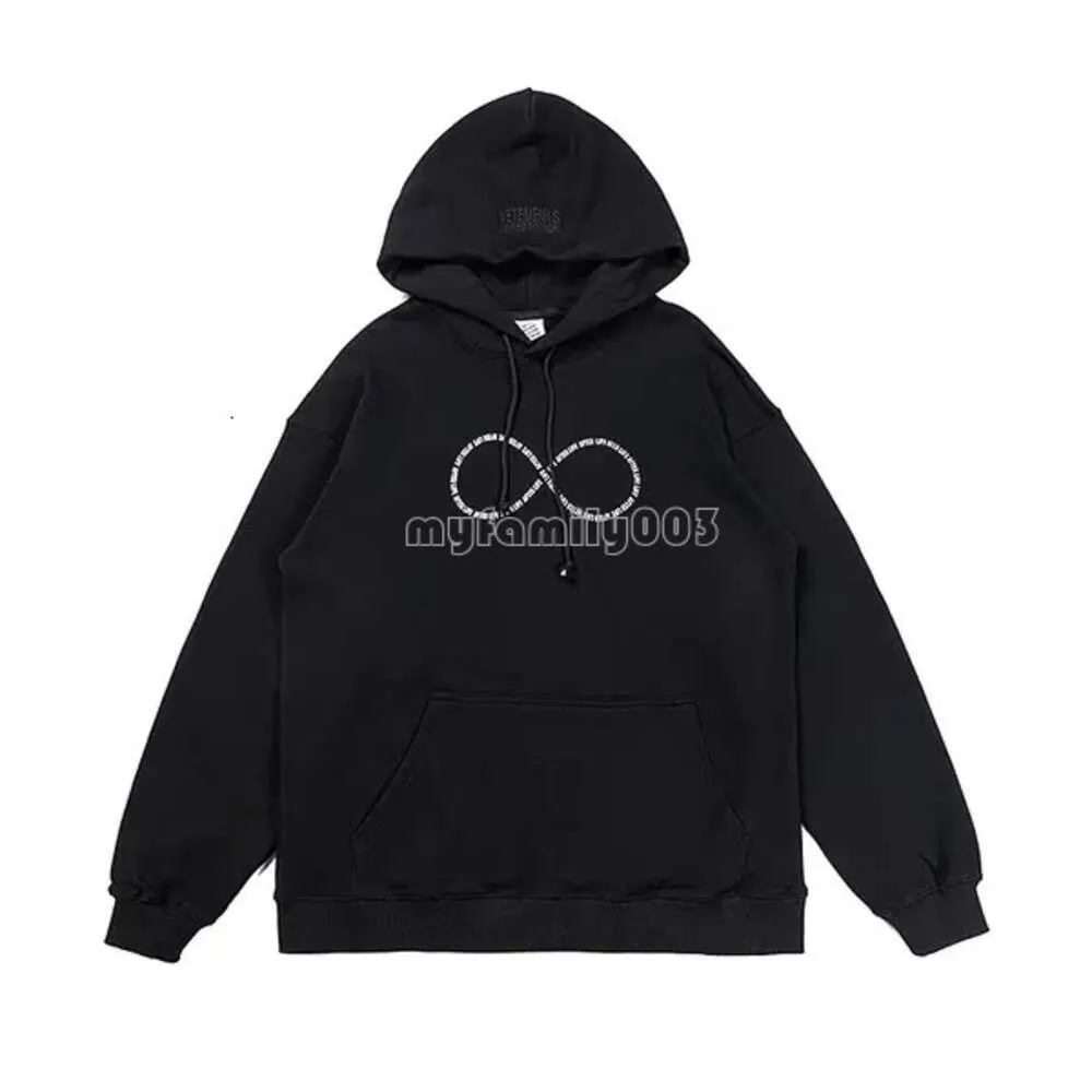 Bestseller schwerer Stoffschaumdruckvetements Hoodie Männer Frauen Hochqualität Übergroße Vetements Kapuzenpullover Vet Pullover 35