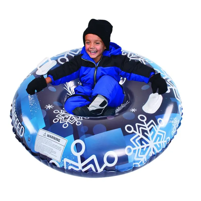 Inflatable Snow Sled With Handle, 100kg Capacity Snow Tube