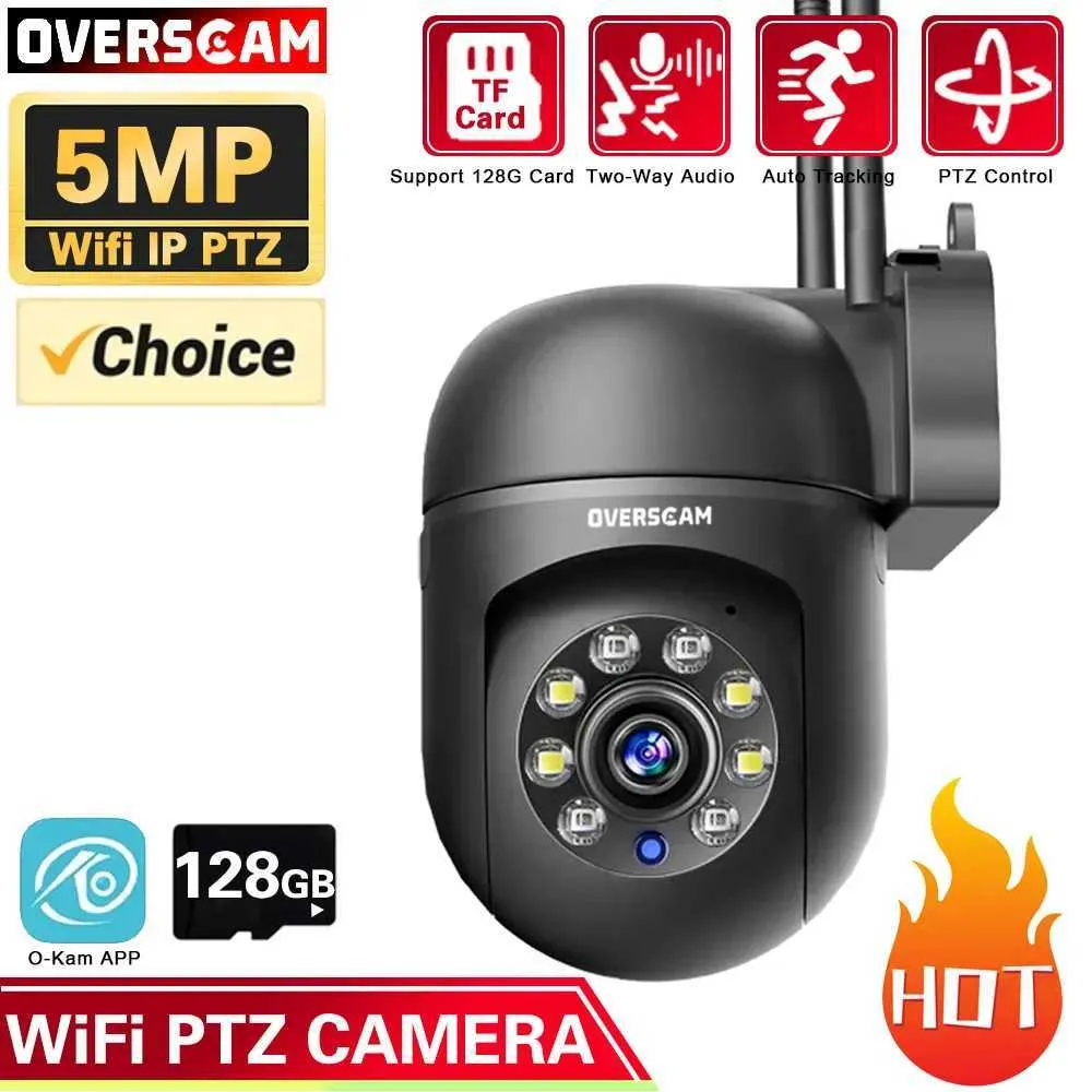 Caméras IP O-Kam IP Camera 5MP HD Mouvement automatique Suivi Wifi Circuit WiFi 2.4g / 5GHz Protection instantanée de sécurité de la famille sans fil à double bande 240413