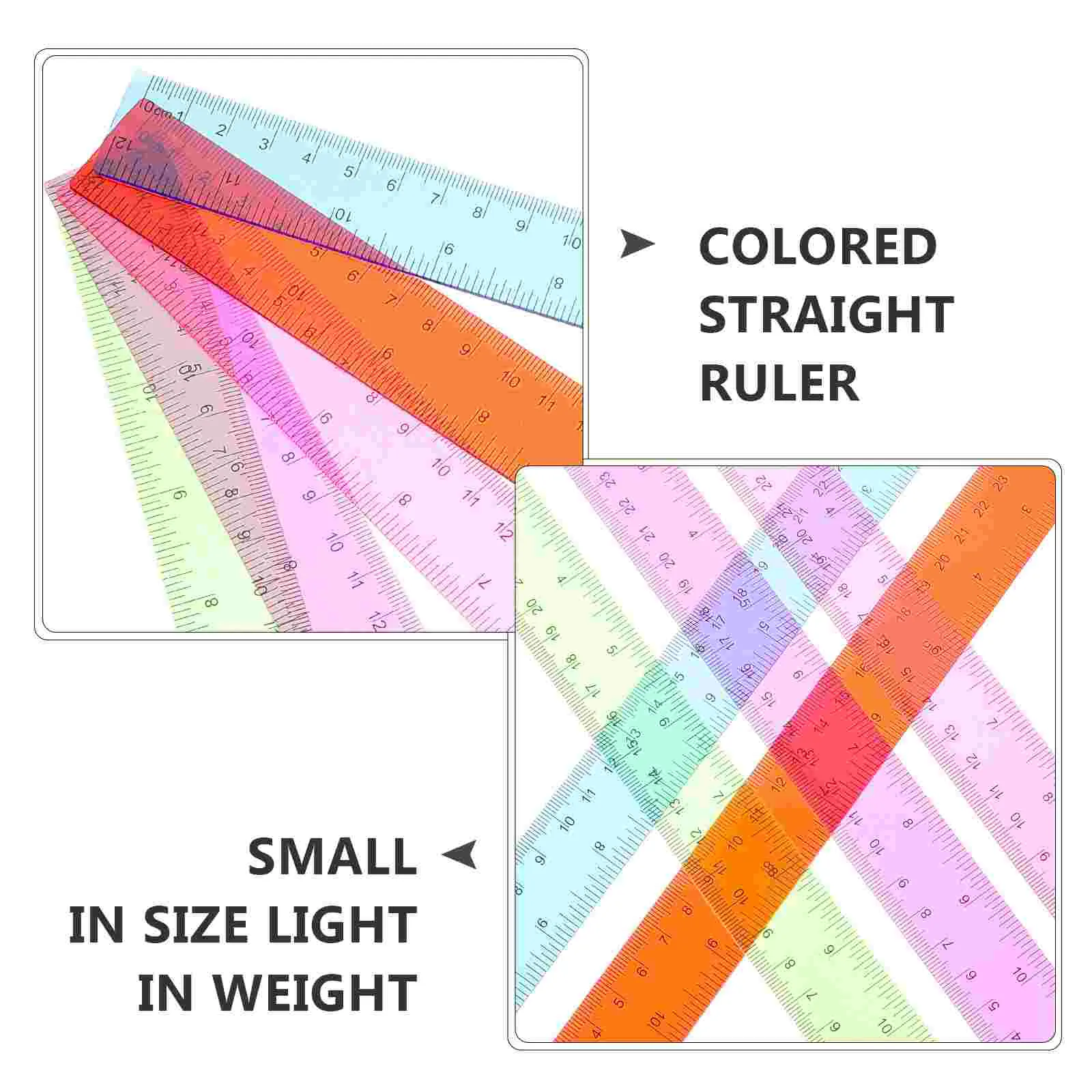 DHgate.com:Colorful Plastic Straight Rulers: Reusable Measuring Tools ...