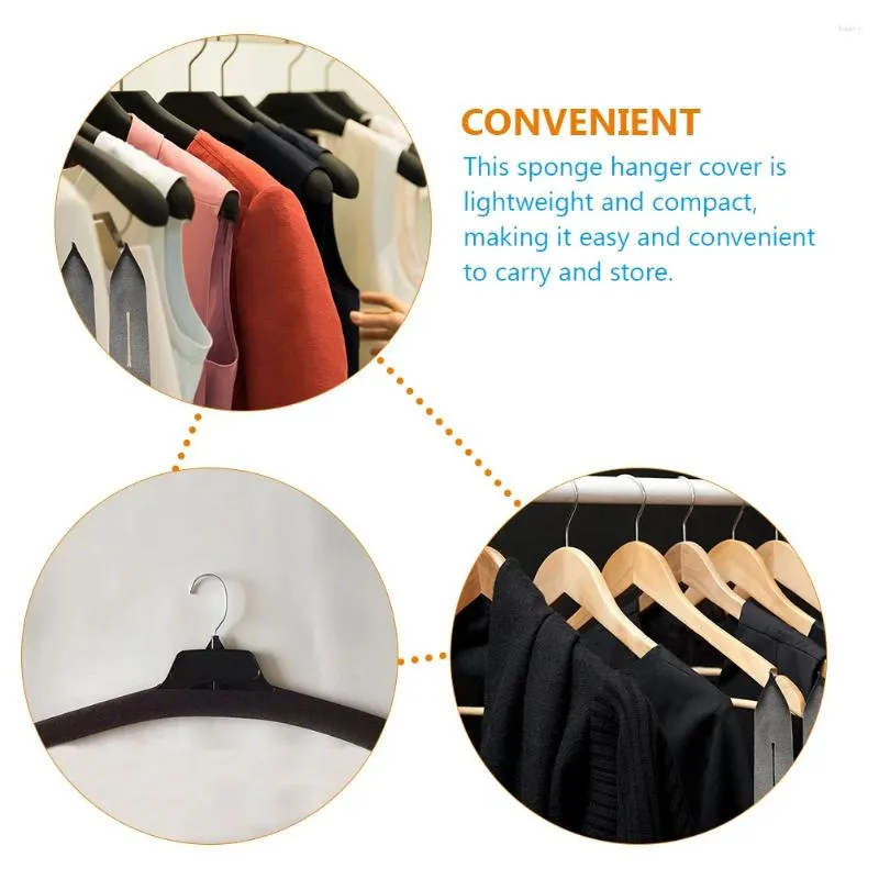 Storage Bags 50 Pcs Hanger Sponge Cover Protective Cases Sweater Hangers Housewarming Gift Foam Accessories Reliable Anti-skid Clothing Coat