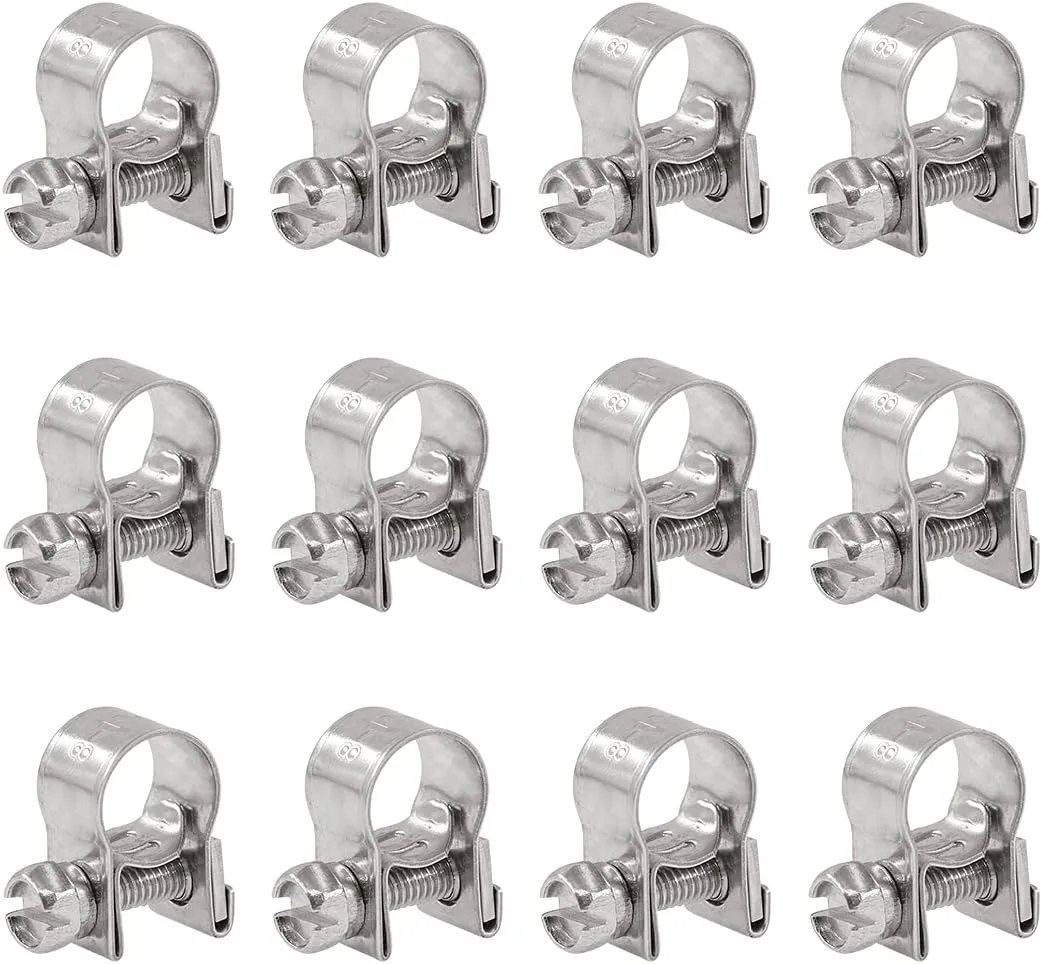 DHgate.com:12 Pack Stainless Steel Fuel Injection Hose Clamps ...