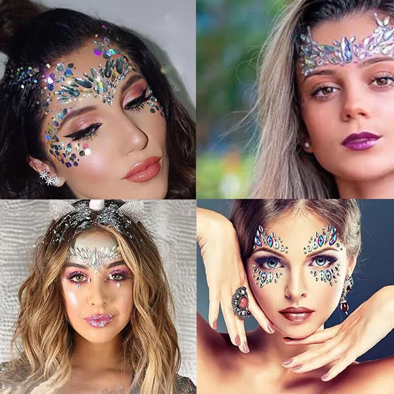 DHgate.com:Radiant Rhinestones Face Stickers: Shimmering Adornments for ...