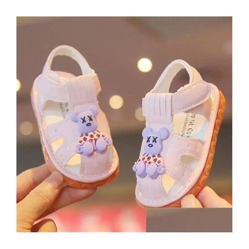 Fashion Luxury Newborn Sandals Boys Girls First Walkers Baby Toddler Kids Shoes Summer Soft Bottom Breathable Sports Little Baby Shoes