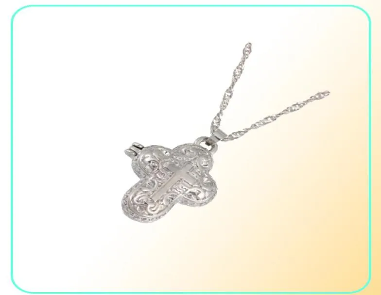 Exquisite 925 Sterling Silver Chain Necklace Diamond Jewelry Magnet Box Pendant Devout Anniversaryギフトファッションアクセサリー9026990