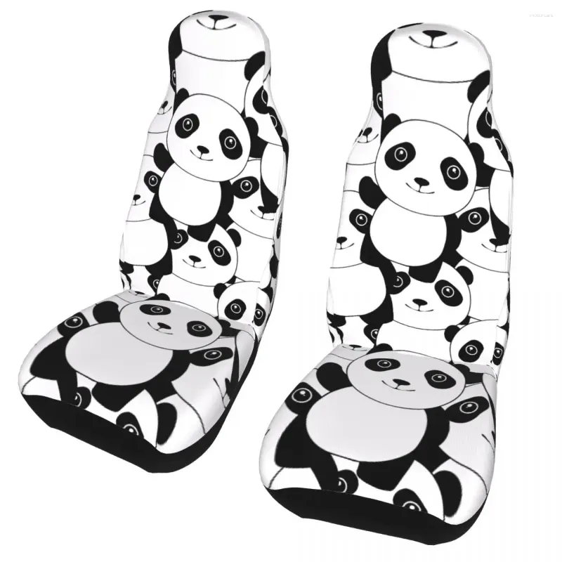 Couvre-sièges Panda Panda Animal Couverture universelle étanche pour le coussin / couvercle de SUV Fishing en polyester