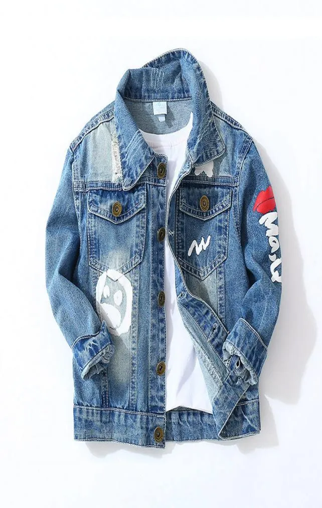 Toddler jongens denim jas kinderkleding lente 2019 kinderen lange mouw gebroken gat jas baby meisje jaqueta jeans infantil cascosmx1654464