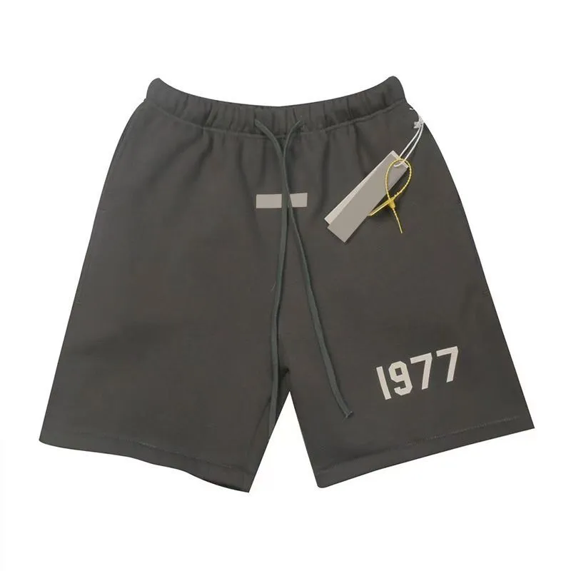 Designer1977 Shorts Men Lettera Sport Sport Stampato Mens Shorts Casual Style Oversize Culletting Knee Lunghezza ESS