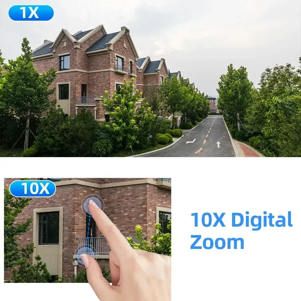 8MP 4K WiFi IP Camera 10X PTZ Zoom Outdoor Security Surveillance Dual ...