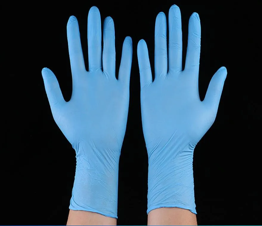 rubber reinigingshandschoenen poeder nitril latex handschoenen wegwerp antiskid examen handige dispenser nitrilhandschoen 1lot100 -stuk v3216151