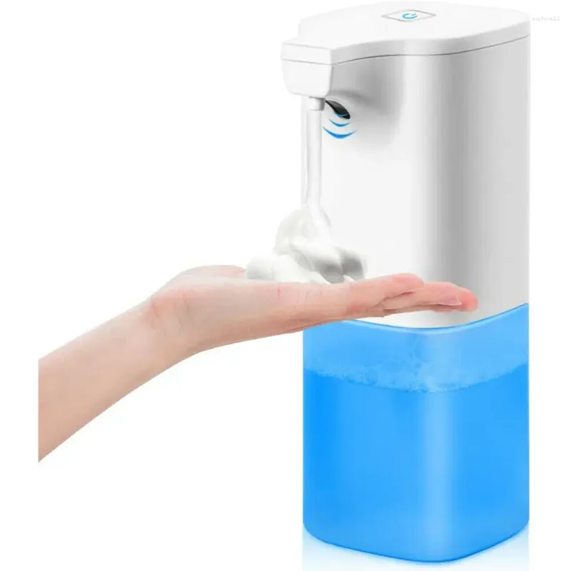 Dispensador de sabão líquido Arruela de mão 350 ml Distribuidores de sensor de movimento infravermelho de espuma automática para banheiro ou cozinha