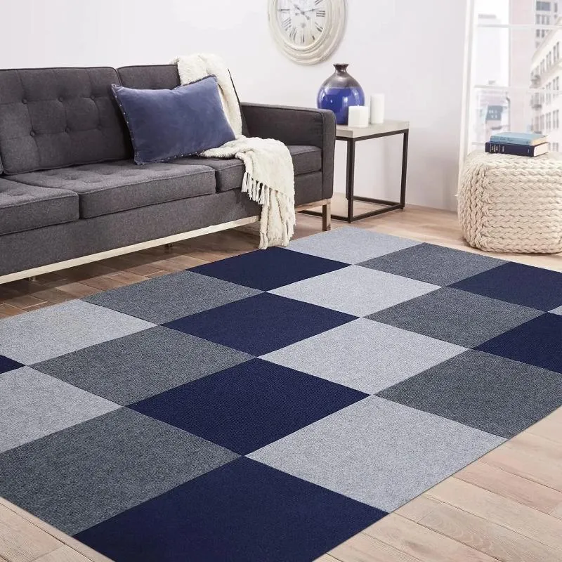 Dywany samoprzylepne płytki dywanowe bez poślizgu mata dla psów i zwierząt domowych do mycia dywaniki na podłogę kwadrat ochrony podłogi