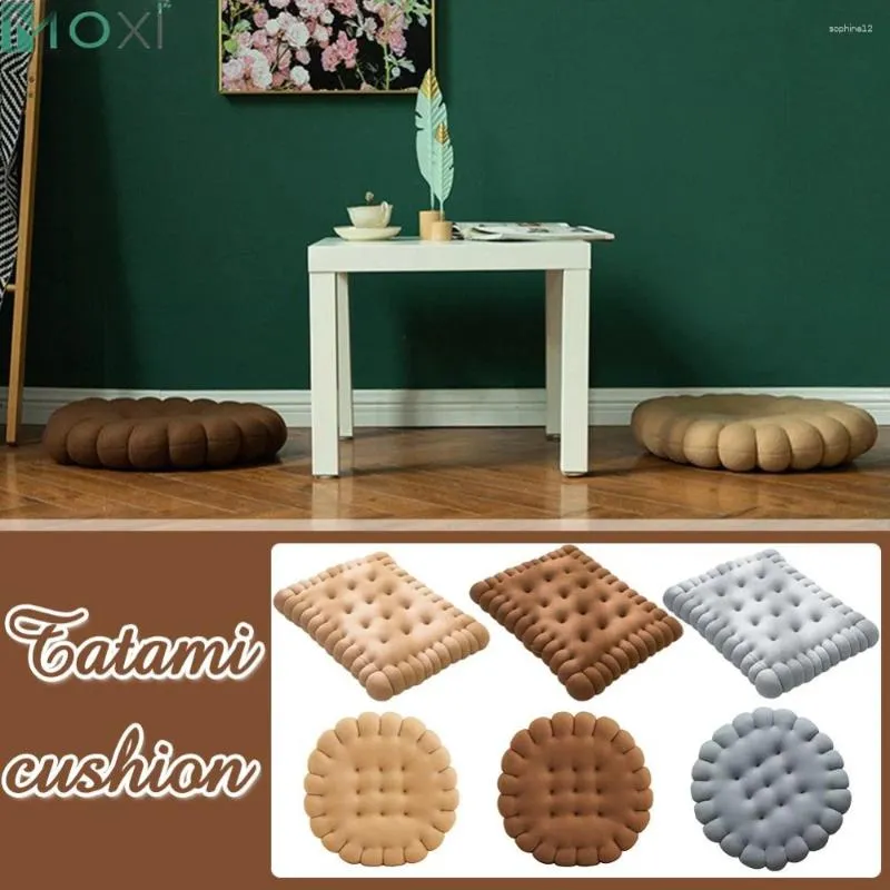 Oreiller japonais tatami biscuit chambre de bureau chaise de bureau tampon de siège biscuit décoratif canapé de dos à la maison