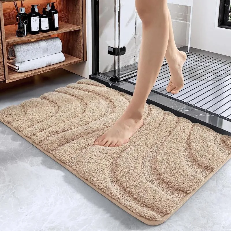 Bath Mats DEXI Soft Washable Bathmats Super Absorbent Bathroom Floor Mat Microfiber Easy To Clean Rugs