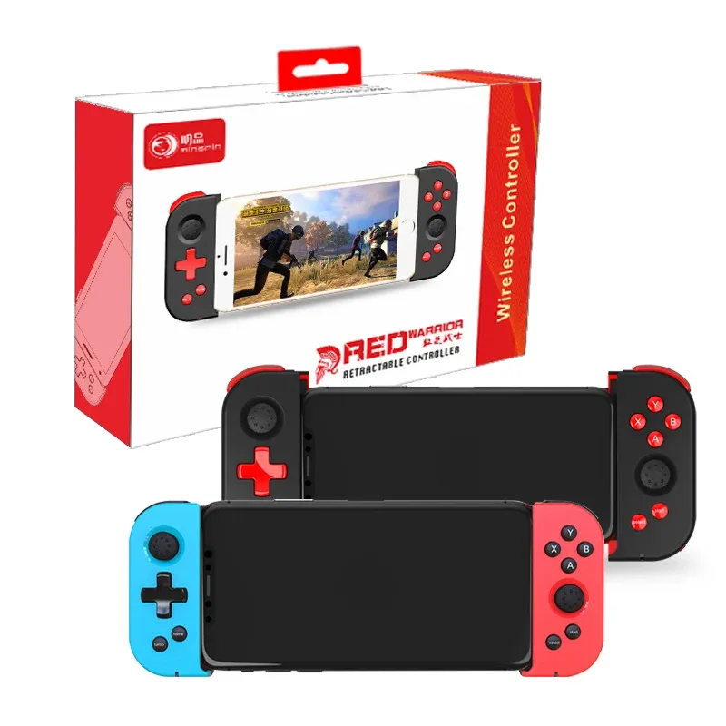 Gamepads Ny trådlös BT 5.0 Stretchable GamePad för NS Switch Console Controller videospel Joystick Control för iOS Android -telefonspel