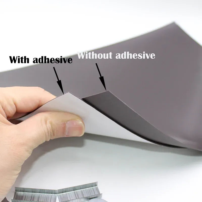 5/1.0/1.5mm A4 Magnetic Sheet Black Adhesive Magnetic Mat for Photo and ...
