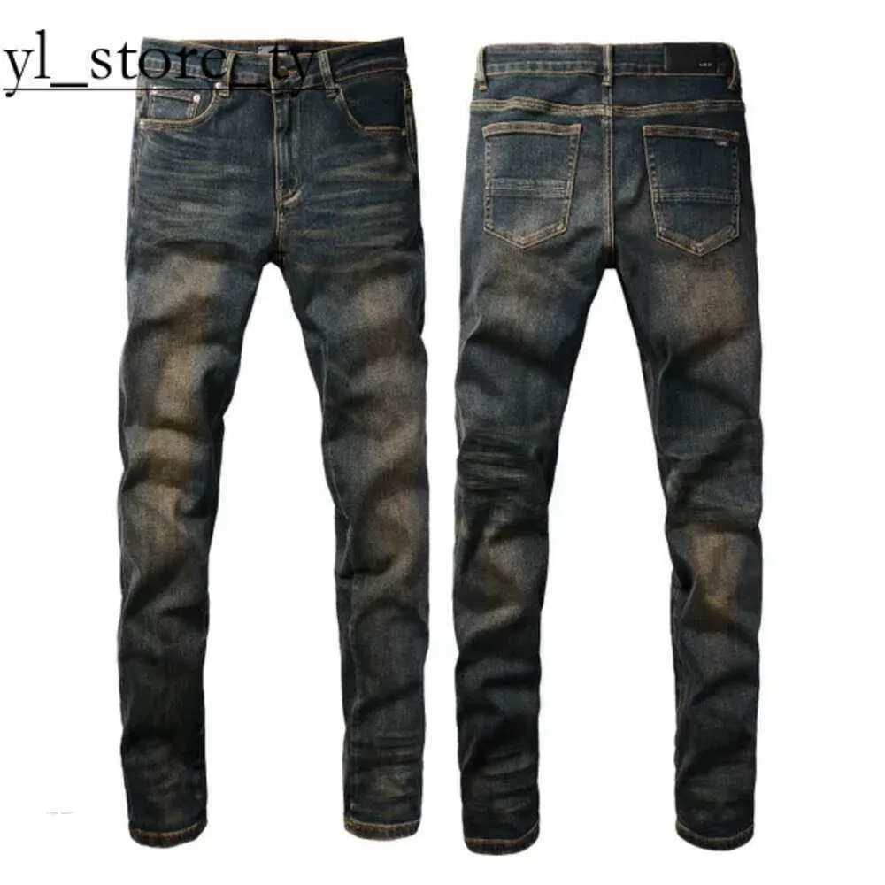 Amirir Jeans Wysokiej jakości luksusowy projektant Ksubi Street Trendy Rock Men Motocycle Haftowane dżinsowe spodnie Women Soft 22 2750 AWQR