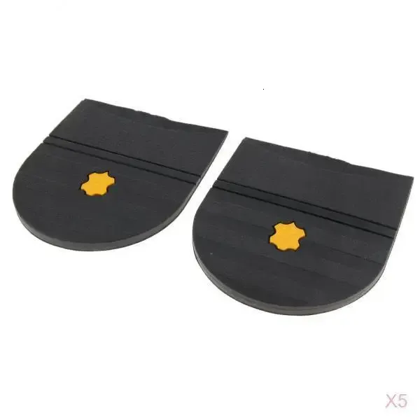 5 Pairs Rubber Heels Glue On Shoe Sole Repair Pad Replacement for Mens and Womens Shoe Heel Protector- 6mm Thick