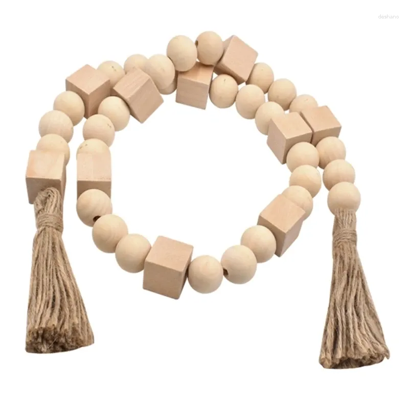 Decorative Figurines Wood Bead String For Decorating Living Room Bedroom Study Dangle Art Enthusiasts And Creative Individuals