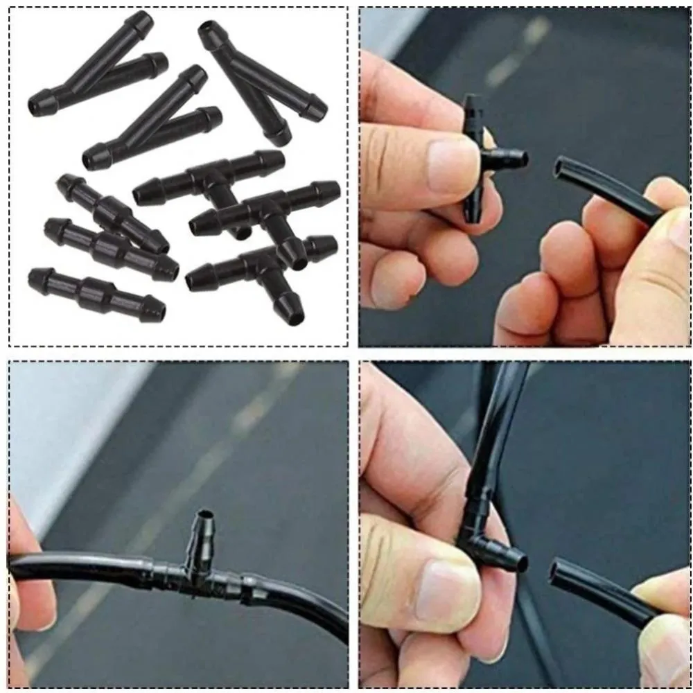 2M Car Windshield Washer Nozzle Hose Tube T Y Straight For Front - Foto 5