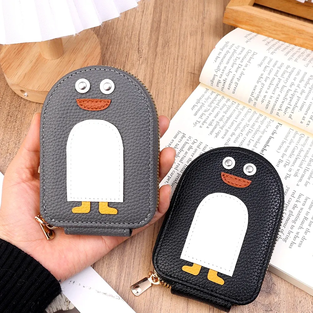 1749 Penguin Bag Cute Funny Novelty Small Purse Wallets Aesthetic Casual Amazon.com: Lefe Liee 2PCS kawaii penguin wallet, novelty  main image 4