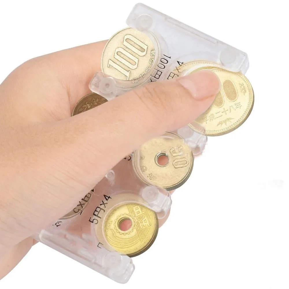 Compact Coin Holder Wallet Premium Plastic Coin Cases for Easy