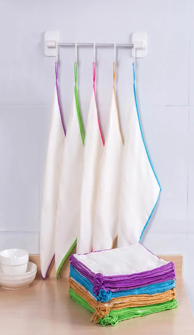 Limpeza de cozinha de pano de lavar toalha de bambu fibra de bambu de bambu e ecológica