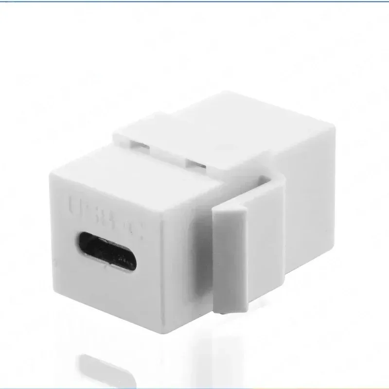 USB 3.1 Tipo C fêmea de keystone para fêmea insere o conector de extensão do adaptador de soquete para fêmea para saída de placa de parede