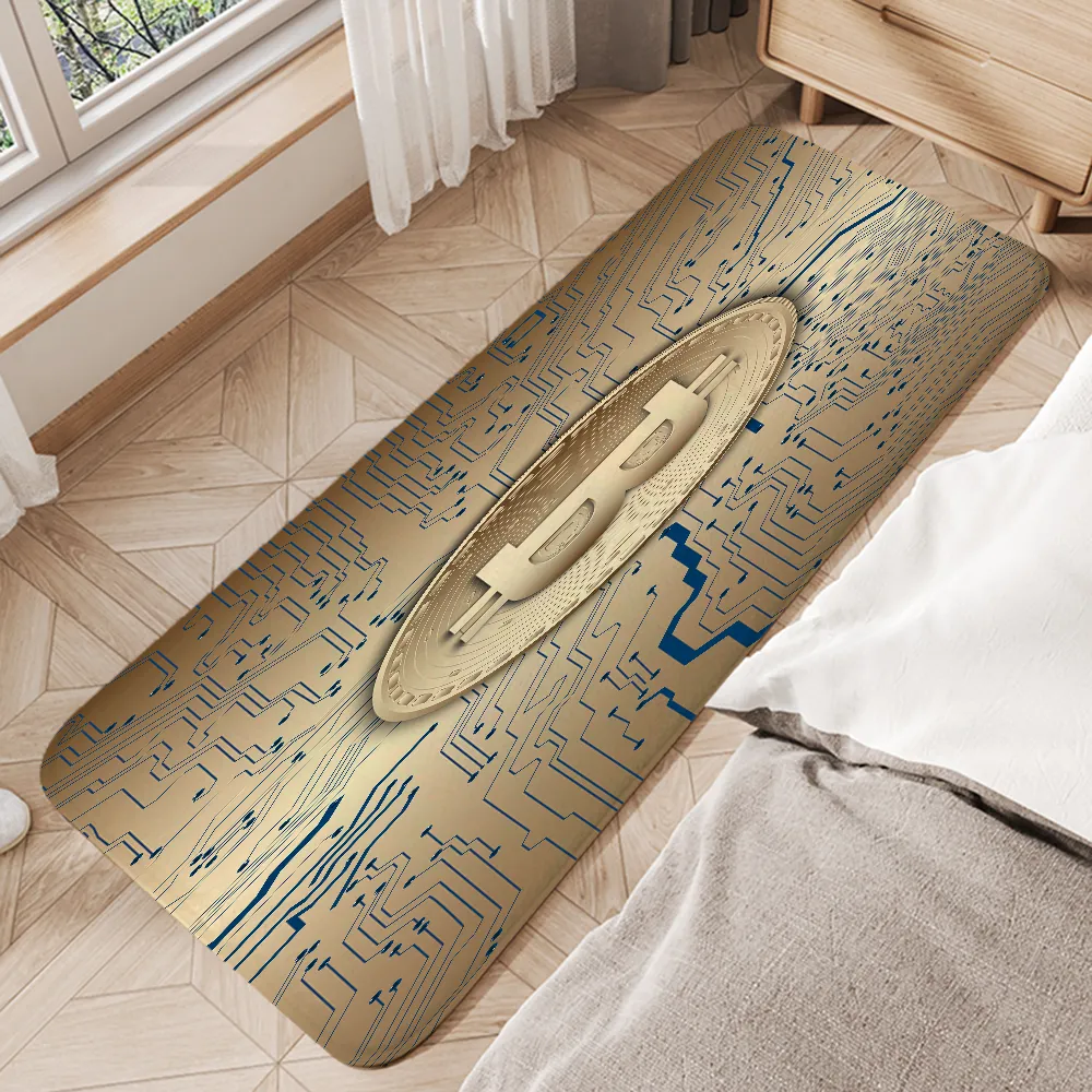 Bitcoin-Themed Washable Non-Slip Kitchen Rug: Stylish Crypto Home Decor  from Dhgate Carpets - price 17.06