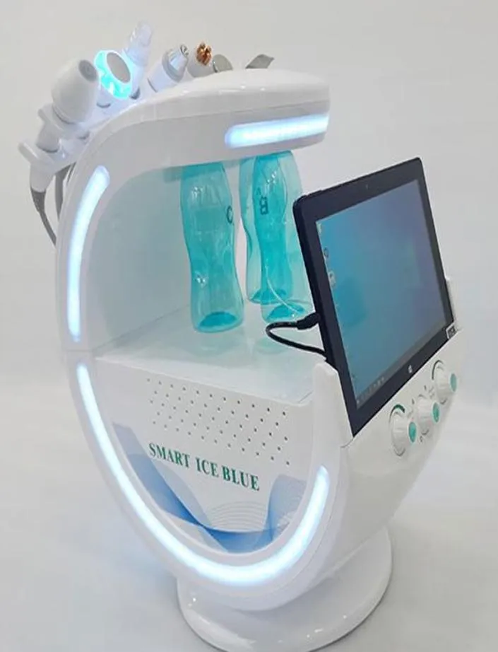 多機能スマートアイスブルー超音波RF 7 In 1 Aqua Facial Jet Peel Hydrogen Hydrafacial Peeling Empritian