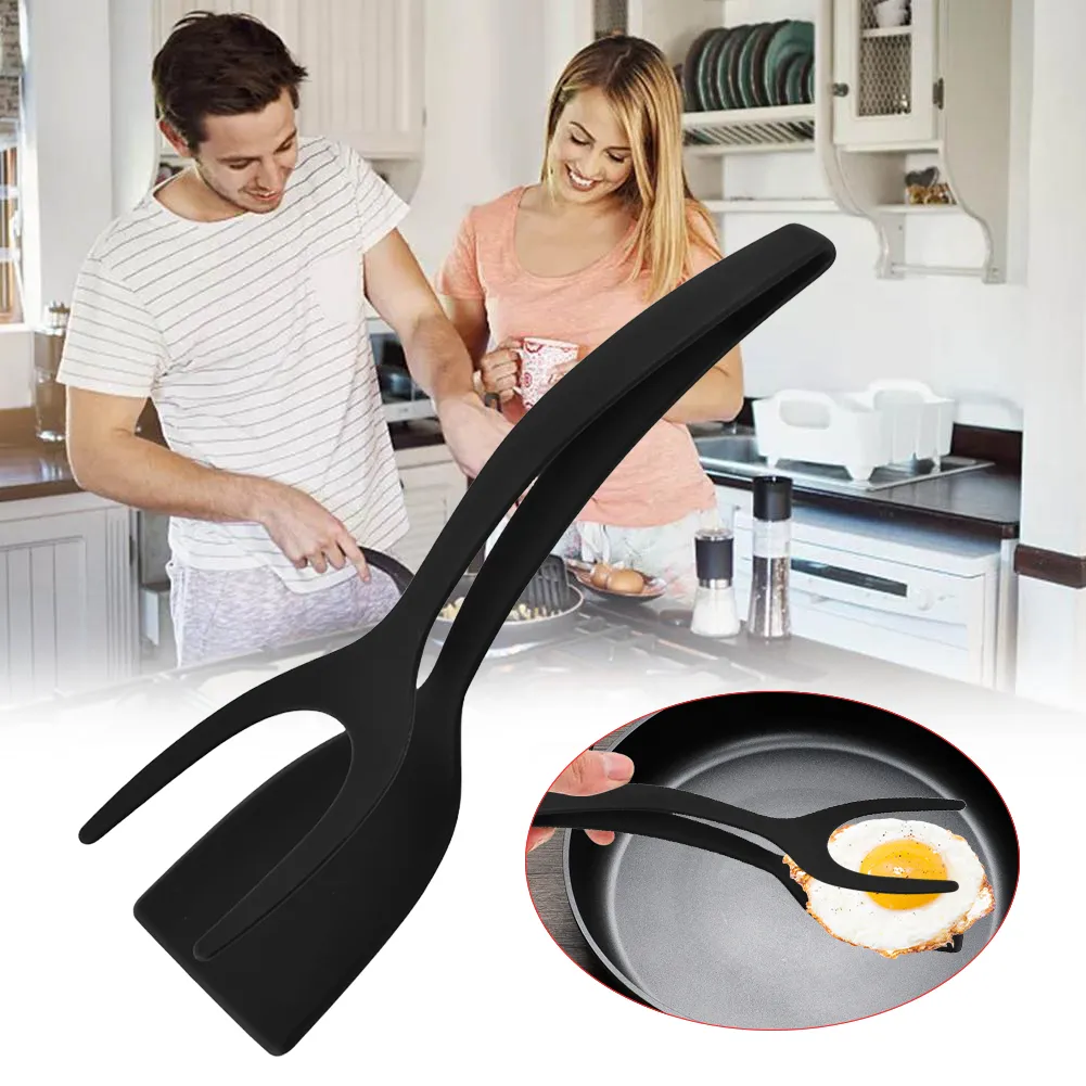 2 Em 1 Silicone Spatula Pinças: Utensílios De Cozinha Conjunto Para  Cozinhar, Grelhar E Servir De $34,87 | DHgate, image size:1001x1001