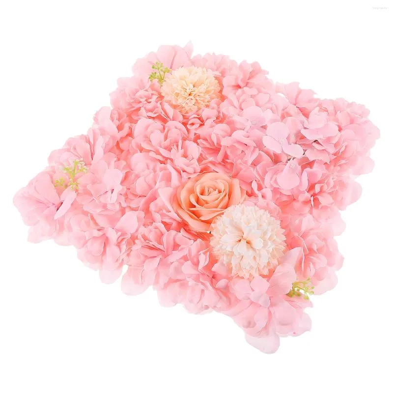 Kwiaty dekoracyjne 1PC 3D Flower Wall Panel na Valentine Wedding Party Feast ()