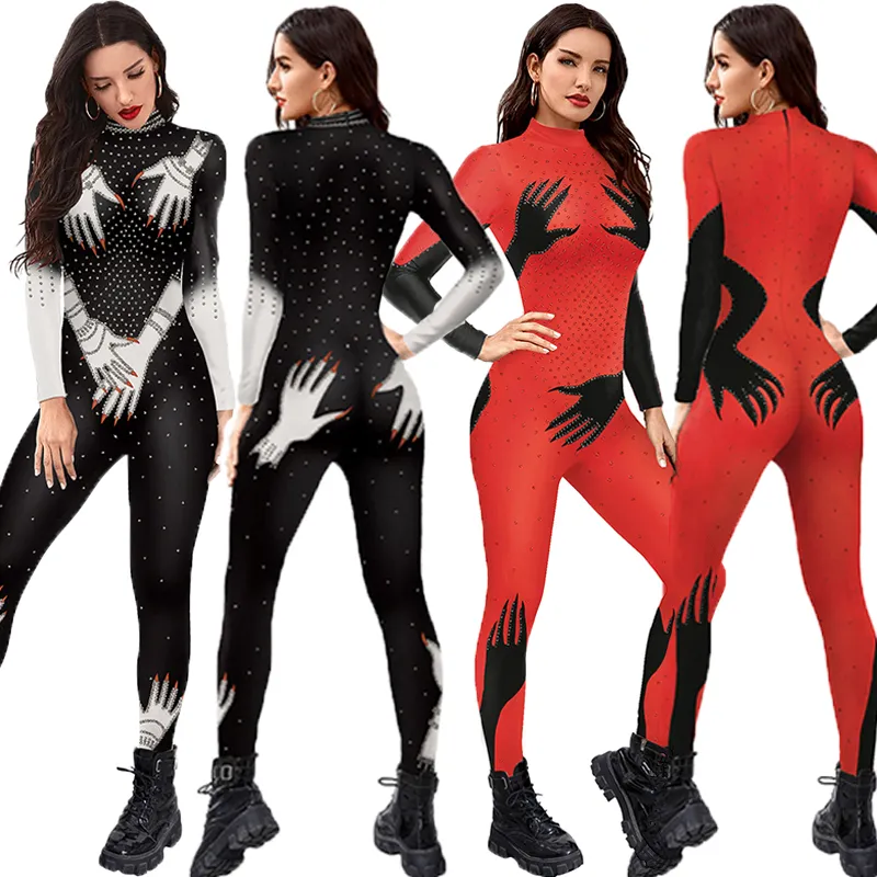 赤いフリンジ付きボディスーツ BODYLINE（ボディライン）の「フード付きケープ＆ワンピース 赤