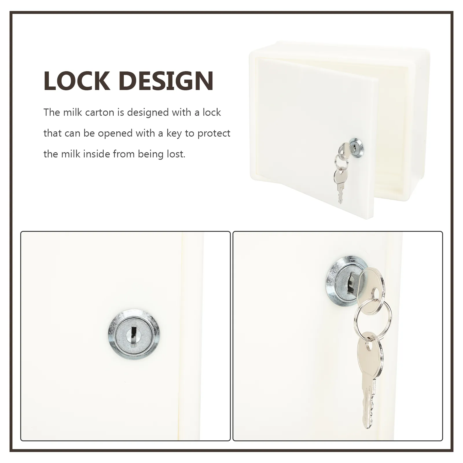 Secure Wall Box Secure Wall-Mount Mailbox: Lockable Outdoor Steel Parcel Box for Mail ...